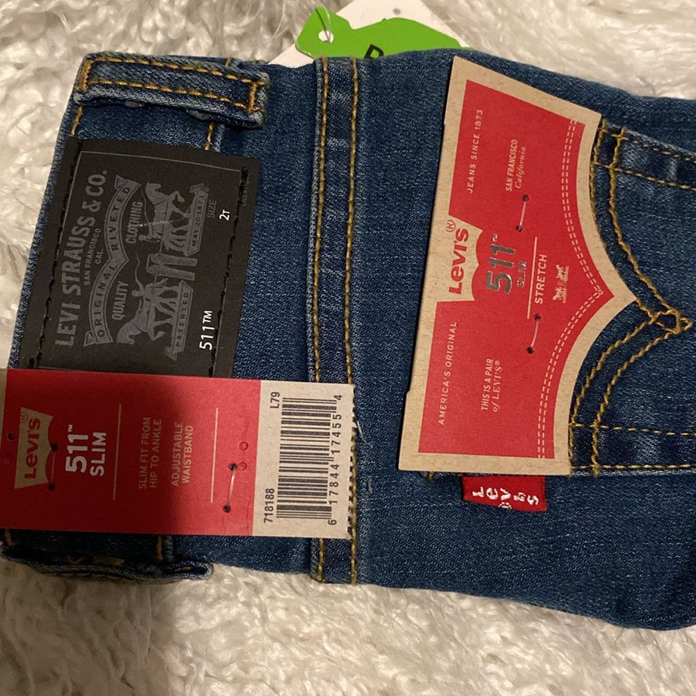 Levi’s 511™ -NEW- SLIM STRETCH JEANS TODDLER BOYS 2T - Picture 4 of 4
